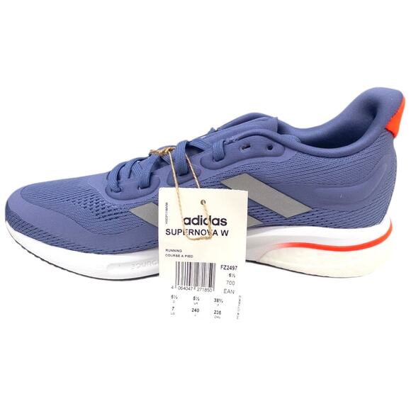 adidas Supernova+ Running Shoes Sneakers Women's Size 7 Blue Red - Picture 2 of 6